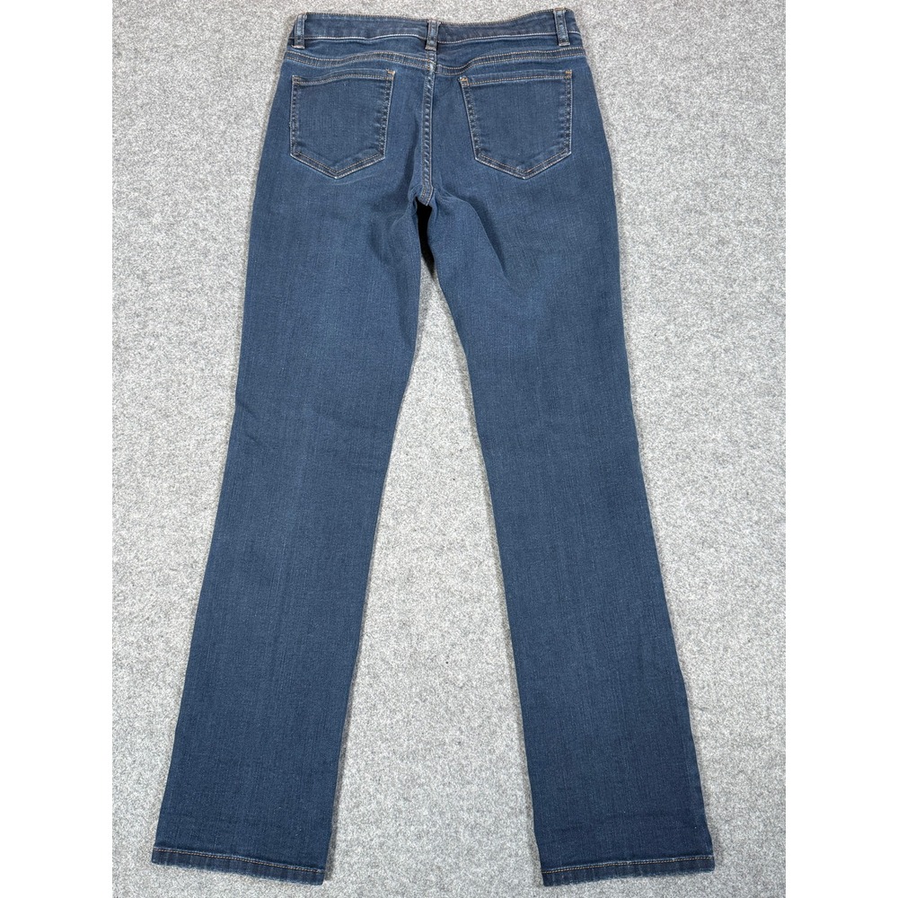 Brooks Brothers 346 Womens Dark Indigo Straight Leg Jeans Size 4 Mid Rise Denim - Picture 4 of 6
